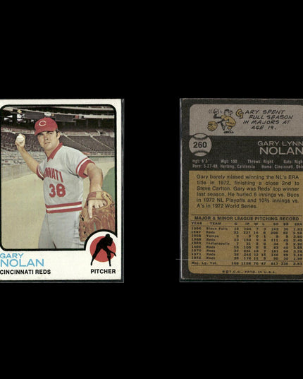 10-Card Lot Vintage 1973 Topps Cincinnati Reds | MLB Baseball Trading Cards Topps