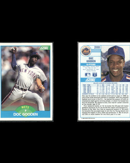 Dwight Gooden 11-Card Lot NY Mets “Doc” Rookie Phenom