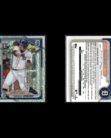 2023-24 Bowman Chrome Prospects Mojo Refractors Lot (8) Bowman 1st Card