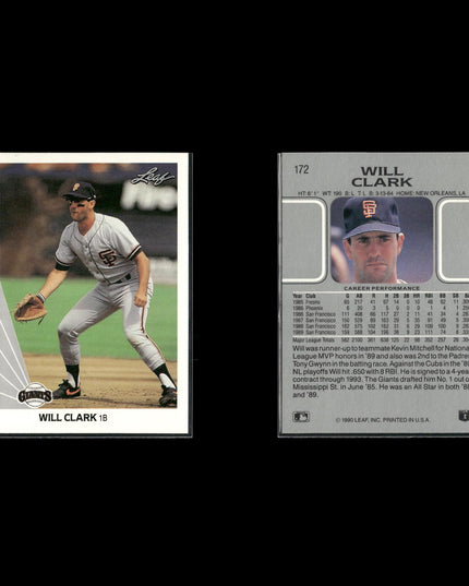 Will Clark 11-Card Lot SF Giants “Will the Thrill” All-Star