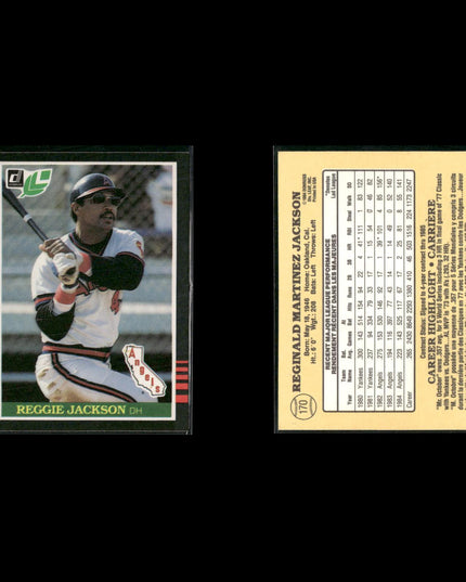 Reggie Jackson 8-Card Lot NY Yankees “Mr. October” HOF