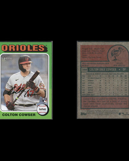 Colton Cowser 6-Card Lot Baltimore Orioles Top Rookie OF
