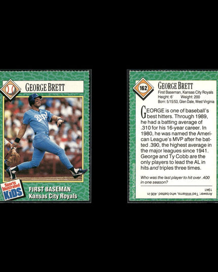 George Brett 10-Card Lot KC Royals HOF 3B 1980 MVP Legend