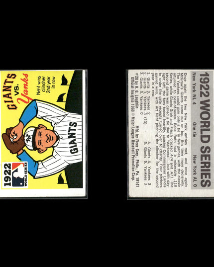 10-Card Lot Vintage 1971 Fleer Laughlin World Series | MLB Baseball Cards