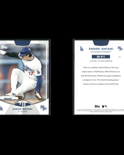 2024 Topps 50/50 Shohei Ohtani Lot (7 Cards) – Los Angeles Dodgers