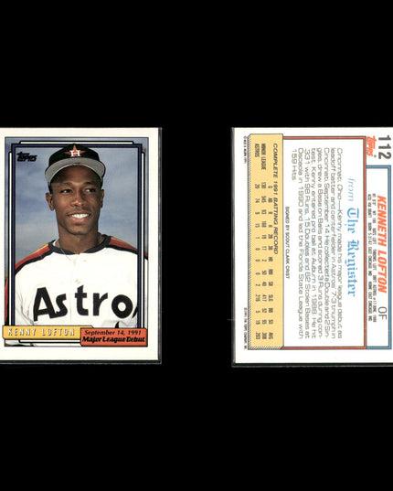 Kenny Lofton 4-Card Lot Cleveland Indians Speed CF Star