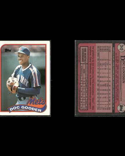 Dwight Gooden 11-Card Lot Mets 80s Star Cy Young Pitcher