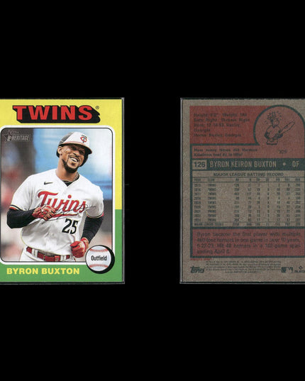 Byron Buxton 7-Card Lot Minnesota Twins Gold Glove CF Star