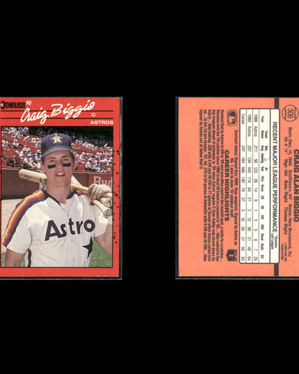 Craig Biggio 12-Card Lot Houston Astros HOF 3,000 Hits Legend