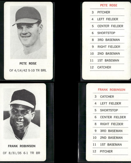 1970 Milton Bradley Baseball Team Lot (25 Cards) Vintage MLB