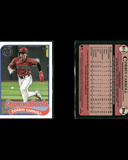 Corbin Carroll 6-Card Lot Arizona D-Backs 2023 NL ROY Rookie