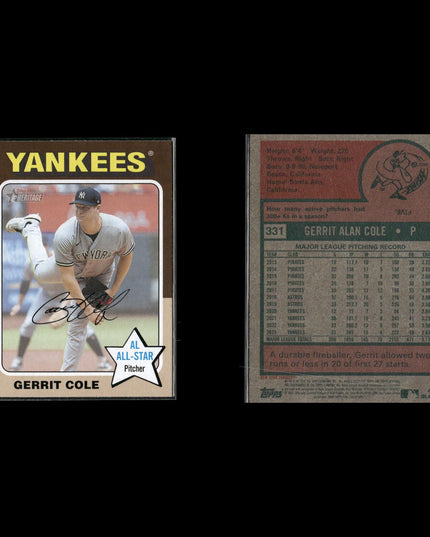 Gerrit Cole 7-Card Lot NY Yankees AL Cy Young Ace Pitcher