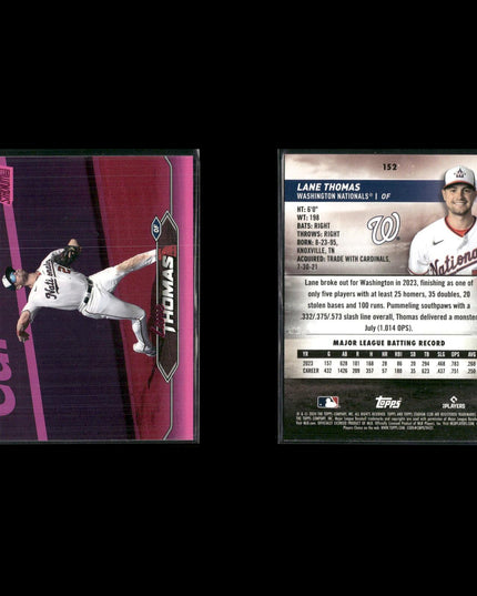 2024 Topps Stadium Club Pink Parallel Cards Lot (16) MLB Inserts RCs