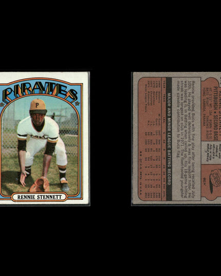1972 Topps Pittsburgh Pirates Team Lot (14 Cards) Vintage Baseball MLB