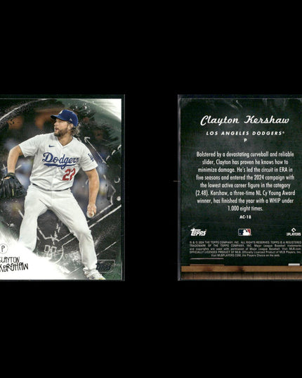 Clayton Kershaw 8-Card Lot LA Dodgers Cy Young Ace Pitcher