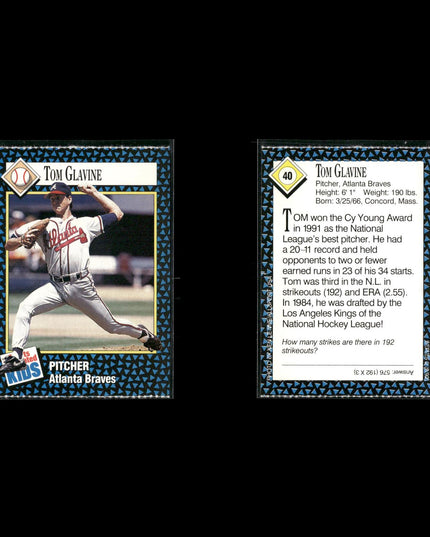Tom Glavine 10-Card Lot Atlanta Braves HOF Cy Young LHP