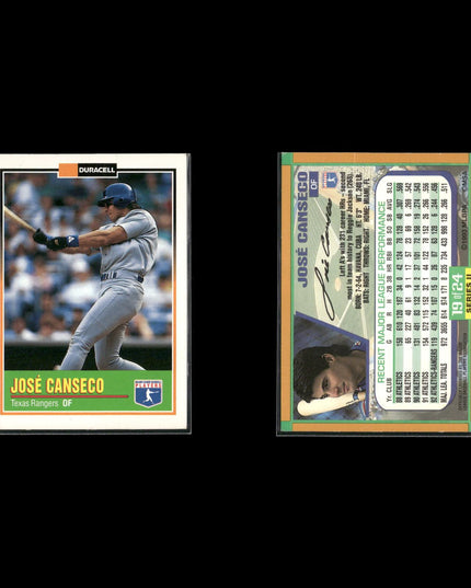 Jose Canseco 15-Card Lot Oakland A’s Bash Brother MVP Power Bat