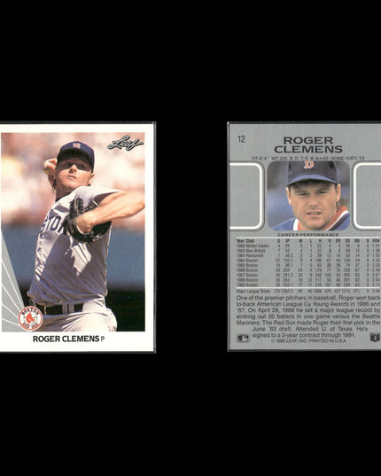 Roger Clemens 12-Card Lot Yankees HOF Pitcher World Series Era