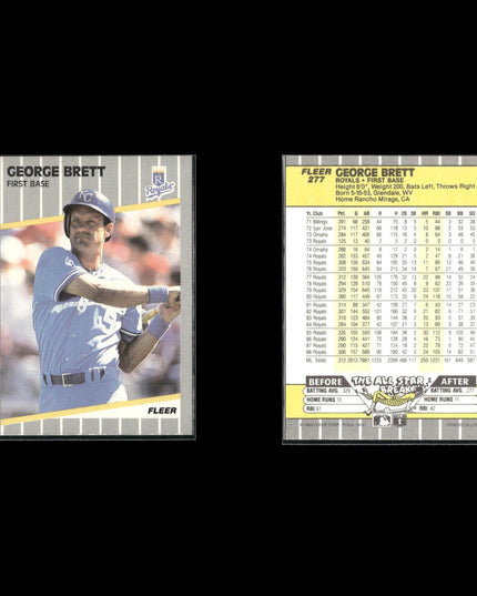 George Brett 10-Card Lot KC Royals HOF 3B 1980 MVP Legend