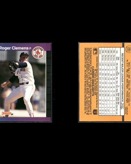 Roger Clemens 10-Card Lot Boston Red Sox “Rocket” 7x Cy Young