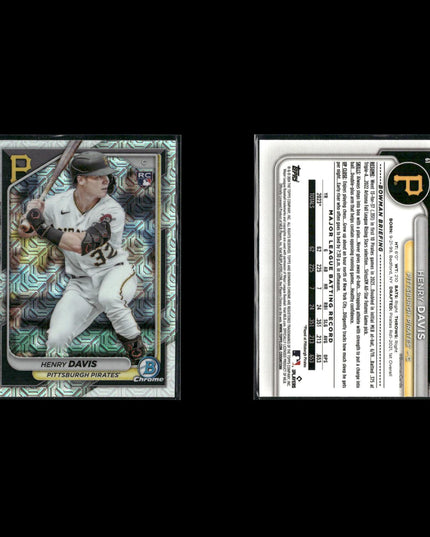 2024 Bowman Chrome Mojo Refractors Lot (6) Henry Davis, Masyn Winn, Yoshida RC