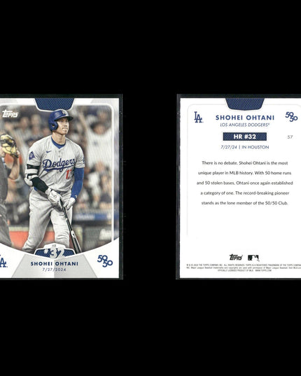 2024 Topps 50/50 Shohei Ohtani Lot (7 Cards) – Los Angeles Dodgers