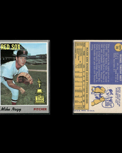 9-Card Lot Vintage 1970 Topps Boston Red Sox | MLB Baseball Trading Cards Topps