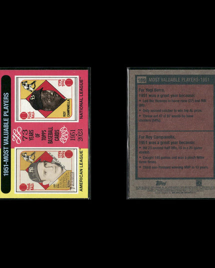 Yogi Berra 5-Card Lot Yankees HOF Catcher Vintage Tribute Cards