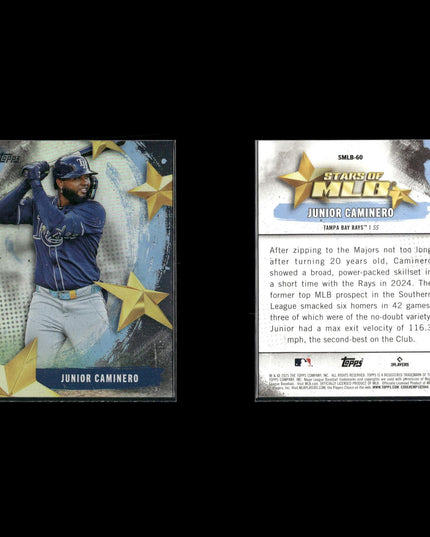 Junior Caminero 12-Card Lot Tampa Bay Rays Top Prospect