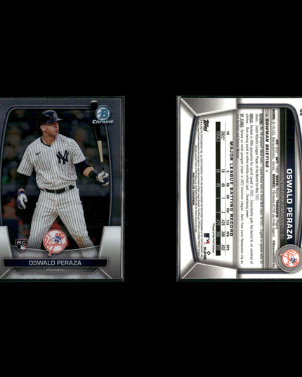 2023 Bowman Chrome Rookie Cards Lot (14) MLB Prospects RC Chrome Set