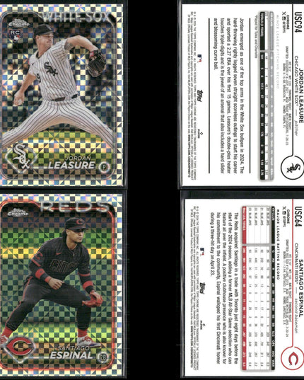 2024 Topps Chrome Update X-Fractor Lot – 26 Cards – MLB Rookies & Vets