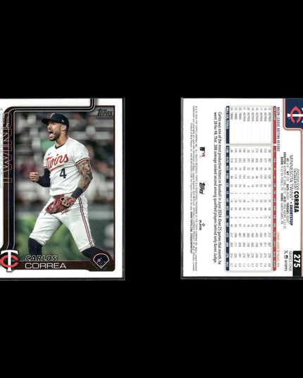 Carlos Correa 9-Card Lot Minnesota Twins SS Former Astros Star