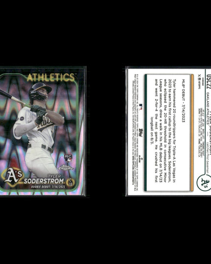 2024 Topps Chrome RayWave Refractors Lot (14) MLB Parallel Baseball Cards