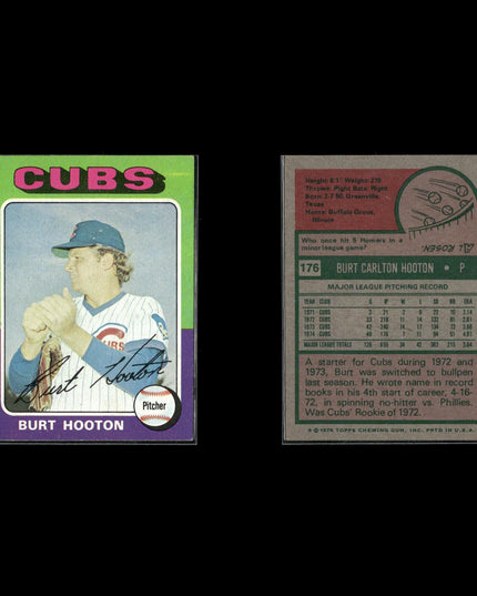 7-Card Lot Vintage 1975 Topps Chicago Cubs | MLB Baseball Trading Cards Topps
