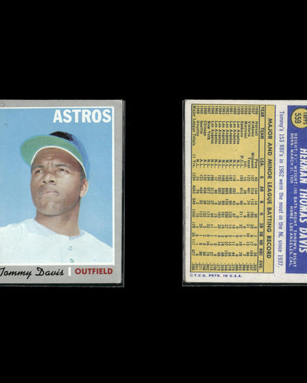 8-Card Lot Vintage 1970 Topps Houston Astros | MLB Baseball Trading Cards Topps