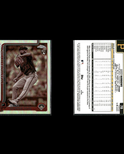 2025 Topps Chrome Sepia Refractors Lot (14) w/ Oneil Cruz, Triston McKenzie, Lux