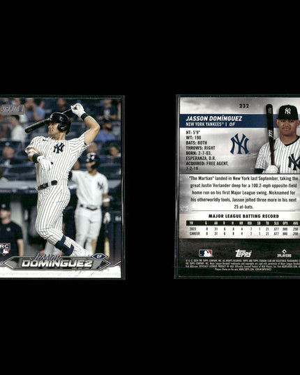 Jasson Domínguez 7-Card Lot NY Yankees “The Martian” Prospect