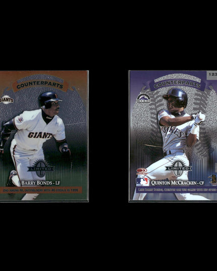 Barry Bonds 18-Card Lot SF Giants HR King 7x MVP Power Hitter