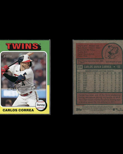 Carlos Correa 9-Card Lot Minnesota Twins SS Former Astros Star