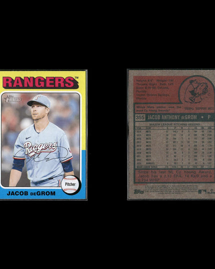 Jacob deGrom 10-Card Lot NY Mets 2x Cy Young Ace “deGOAT”