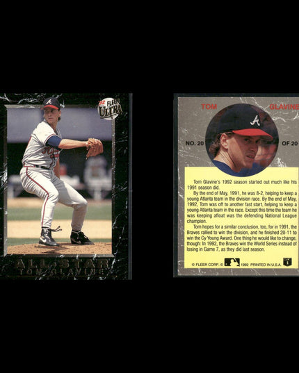 Tom Glavine 10-Card Lot Atlanta Braves HOF Cy Young LHP
