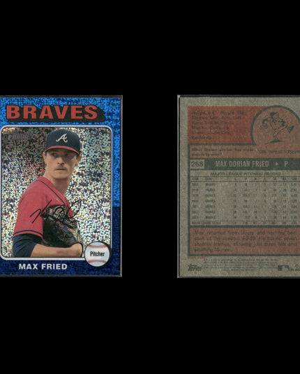 2024 Topps Heritage Chrome Blue Sparkle Baseball Lot (9 Cards) MLB