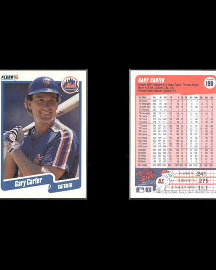 Gary Carter 12-Card Lot Montreal Expos HOF Catcher Icon