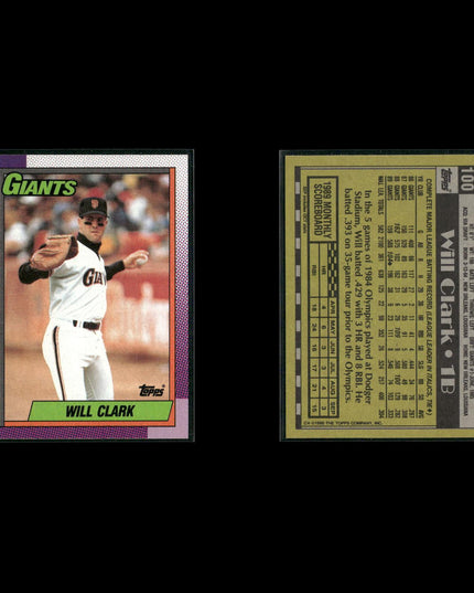Will Clark 12-Card Lot Giants 80s-90s Star 1B Collector Lot