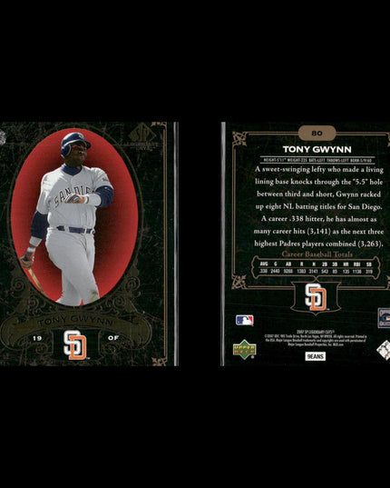 Tony Gwynn 12-Card Lot Padres HOF Batting Champ Legend