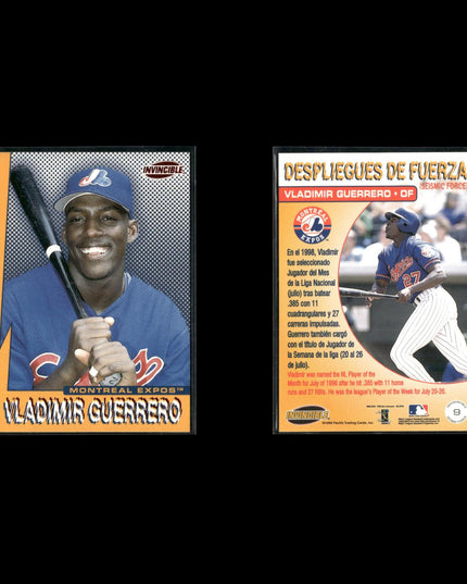 Vladimir Guerrero 8-Card Lot Montreal Expos HOF Power Bat