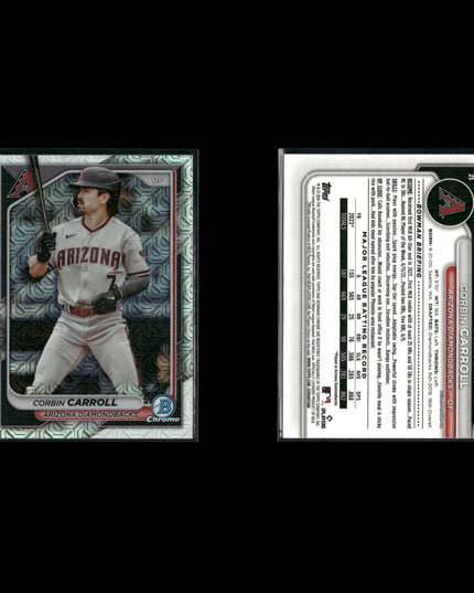 Corbin Carroll 6-Card Lot Arizona D-Backs 2023 NL ROY Rookie