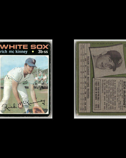 6-Card Lot Vintage 1971 Topps Chicago White Sox | MLB Baseball Trading Cards