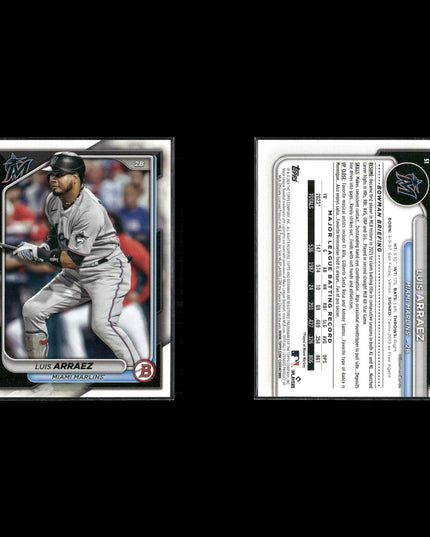 Luis Arraez 12-Card Lot Miami Marlins “La Regadera” Batting Champ