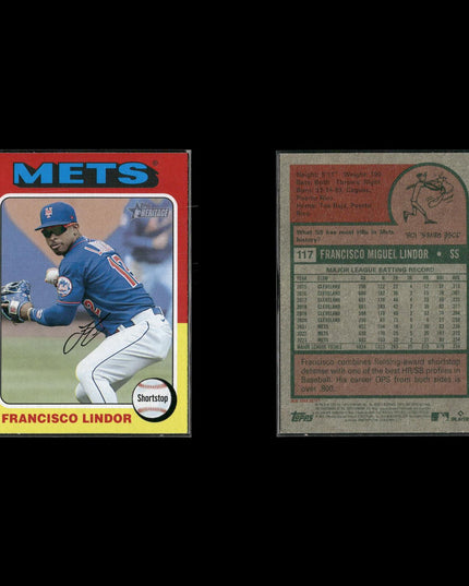 Francisco Lindor 10-Card Lot Mets SS Gold Glove Switch Hitter